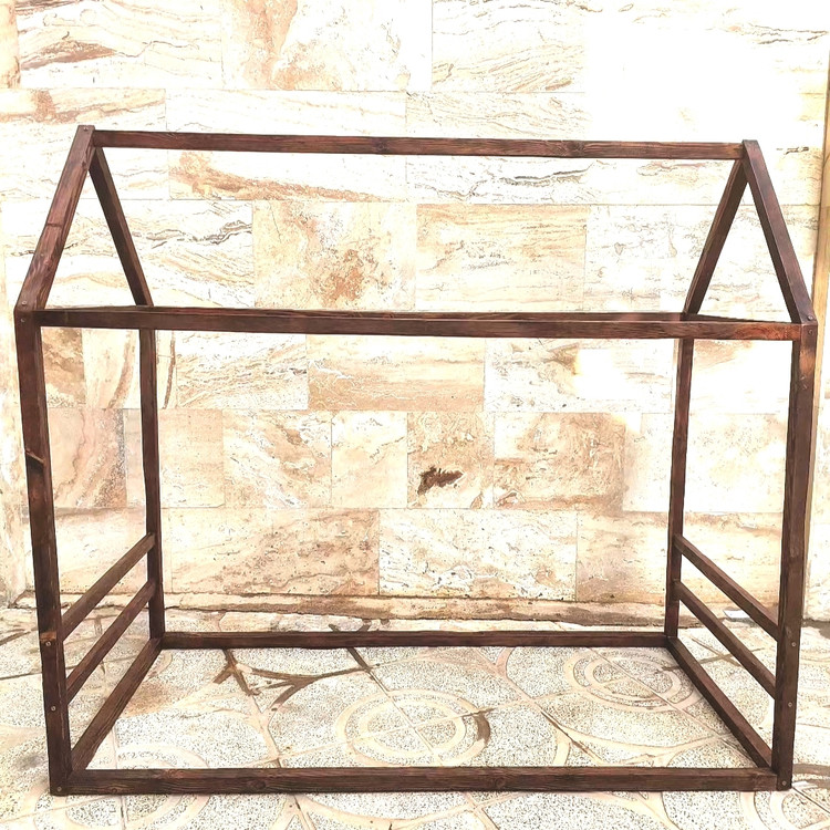 تخت چوبی نوجوان طرح خانه ( کلبه )