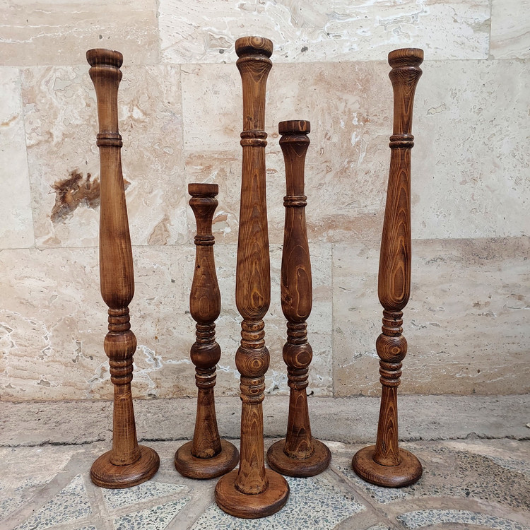 شمعدان چوبی کنارسالنی ( جاشمعی )