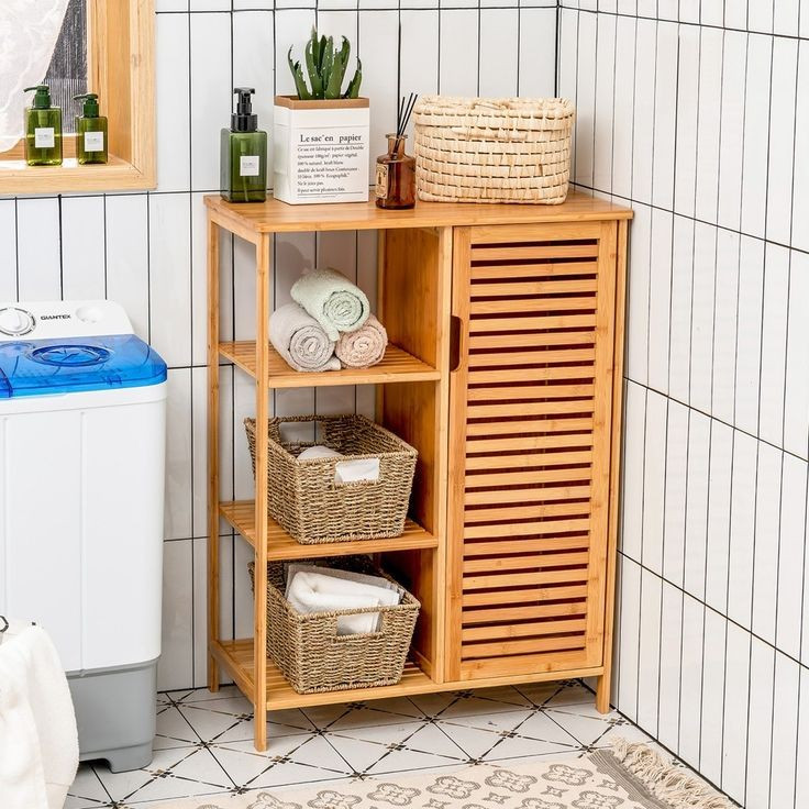 کابینت حمام چوبی