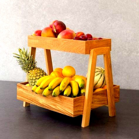 میوه خوری دو طبقه چوبی