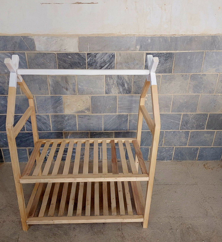 تخت و رگال کودک طرح کلبه